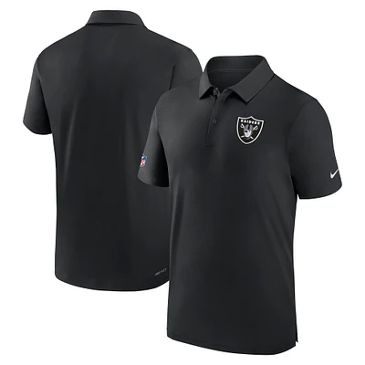 Men's Nike Black Las Vegas Raiders Sideline Coaches Performance Polo