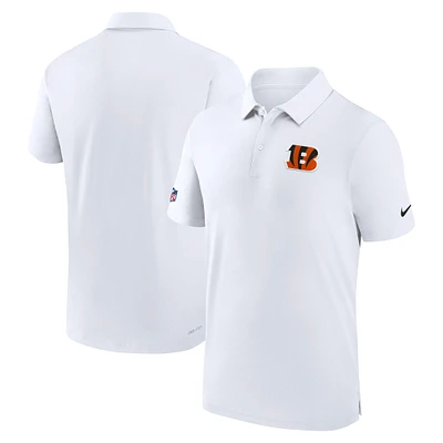 Men's Nike White Cincinnati Bengals Sideline Coaches Performance Polo