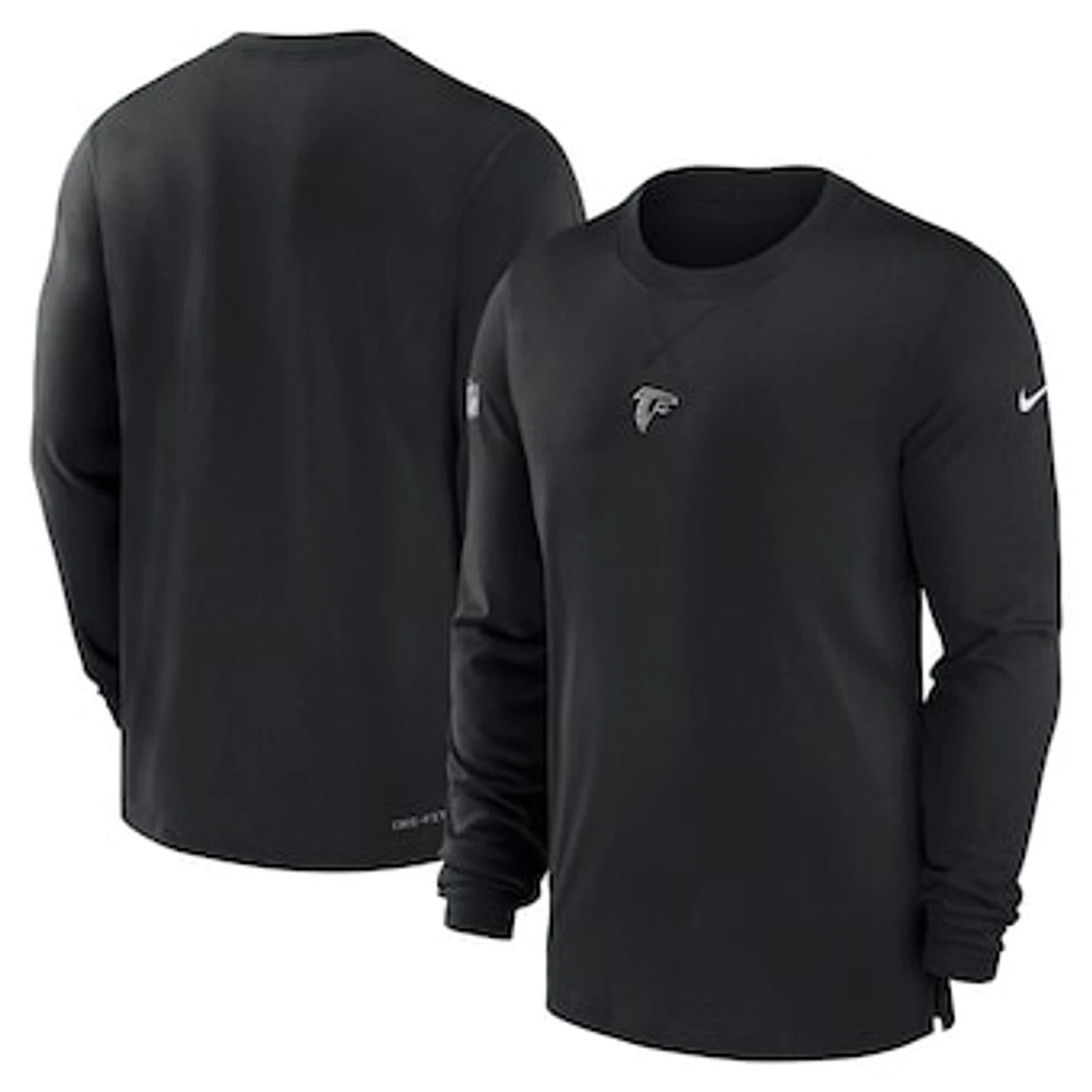 Men's Nike Black Atlanta Falcons 2023 Sideline Performance Long Sleeve T-Shirt