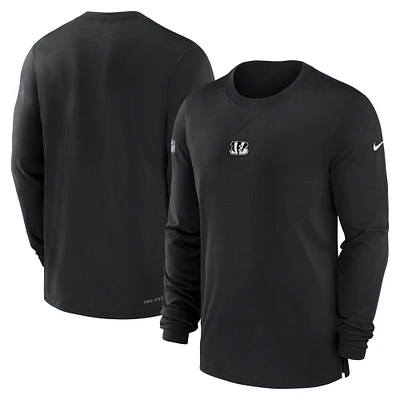 Men's Nike Black Cincinnati Bengals 2023 Sideline Performance Long Sleeve T-Shirt