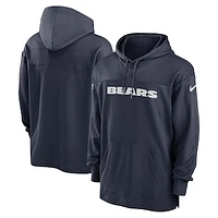 Men's Nike  Navy Chicago Bears 2023 Sideline Lightweight Performance Hooded Top