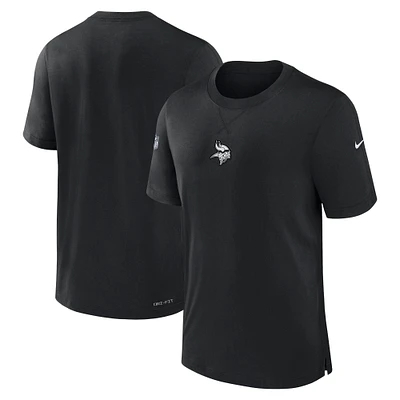 Men's Nike Black Minnesota Vikings 2023 Sideline Performance T-Shirt