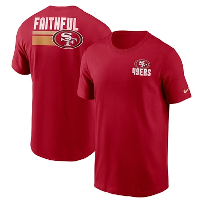 Men's Nike Scarlet San Francisco 49ers Blitz Essential T-Shirt