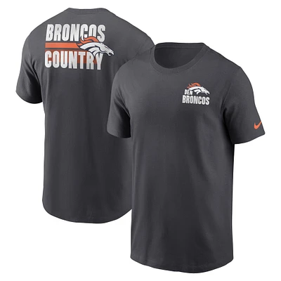 Men's Nike Anthracite Denver Broncos Blitz Essential T-Shirt