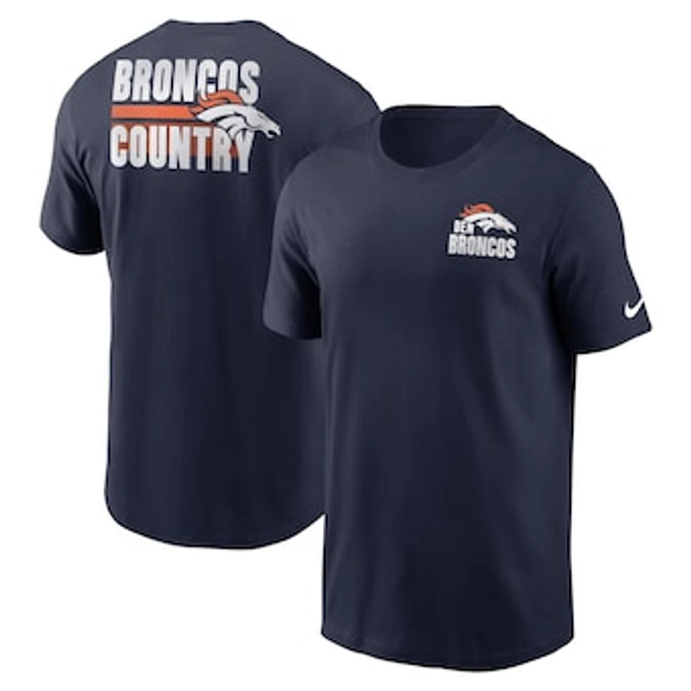 Men's Nike Navy Denver Broncos Blitz Essential T-Shirt