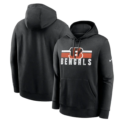 Men's Nike Black Cincinnati Bengals Club Fleece Pullover Hoodie