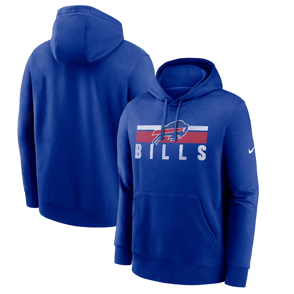 Men's Nike Royal Buffalo Bills Club Fleece Pullover Hoodie