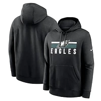 Men's Nike Black Philadelphia Eagles Club Fleece Pullover Hoodie