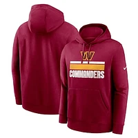 Men's Nike Burgundy Washington Commanders Club Fleece Pullover Hoodie