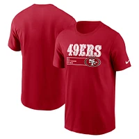 Men's Nike Scarlet San Francisco 49ers Division Essential T-Shirt