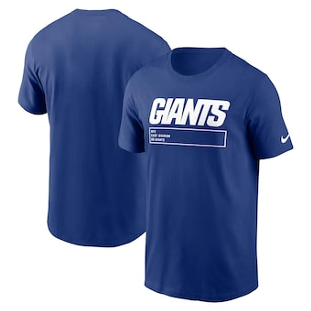 Men's Nike Royal New York Giants Division Essential T-Shirt