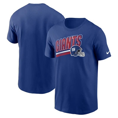 Men's Nike Royal New York Giants Essential Blitz Lockup T-Shirt