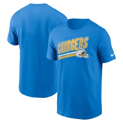 Men's Nike Powder Blue Los Angeles Chargers Essential Blitz Lockup T-Shirt