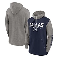 Men's Nike Navy Dallas Cowboys Fashion Color Block Pullover Hoodie