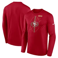 Men's Nike Scarlet San Francisco 49ers Legend Icon Long Sleeve T-Shirt