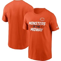 Men's Nike  Orange Chicago Bears Local Essential T-Shirt