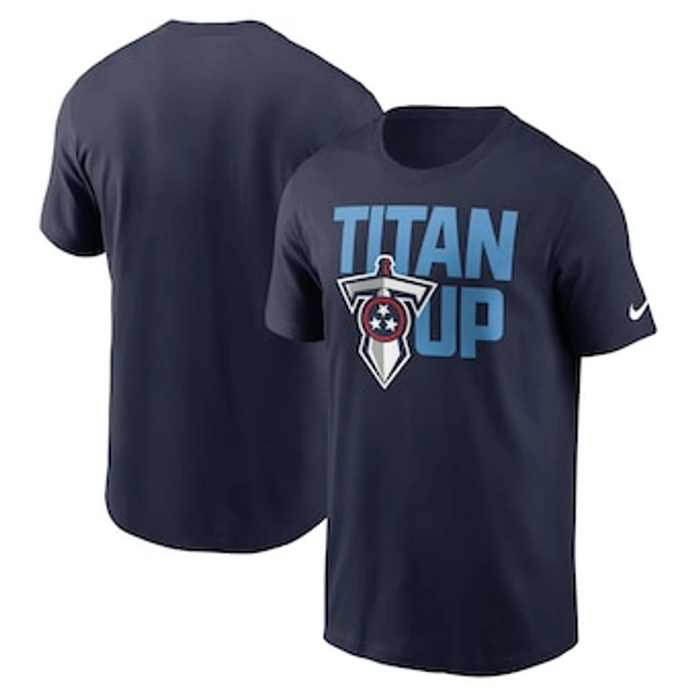 Men's Nike  Navy Tennessee Titans Local Essential T-Shirt