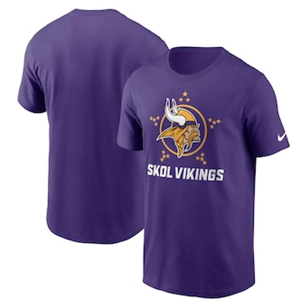 Men's Nike  Purple Minnesota Vikings Local Essential T-Shirt