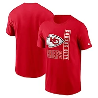 Men's Nike  Red Kansas City Chiefs Lockup Essential T-Shirt