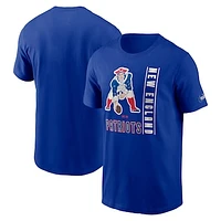 Men's Nike  Royal New England Patriots Lockup Essential T-Shirt