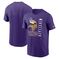 Men's Nike  Purple Minnesota Vikings Lockup Essential T-Shirt