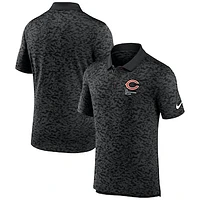 Men's Nike Black Chicago Bears Pique Fashion Performance Polo