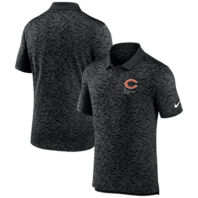 Men's Nike Black Chicago Bears Pique Fashion Performance Polo