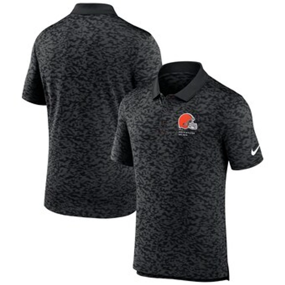 Men's Nike Black Cleveland Browns Pique Fashion Performance Polo