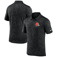 Men's Nike Black Cleveland Browns Pique Fashion Performance Polo