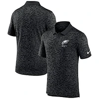 Men's Nike Black Philadelphia Eagles Pique Fashion Performance Polo