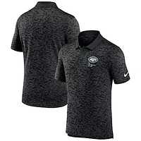 Men's Nike Black New York Jets Pique Fashion Performance Polo