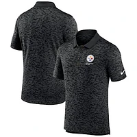 Men's Nike Black Pittsburgh Steelers Pique Fashion Performance Polo