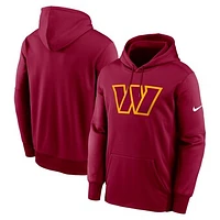 Men's Nike Burgundy Washington Commanders Primary Logo Performance Pullover Hoodie