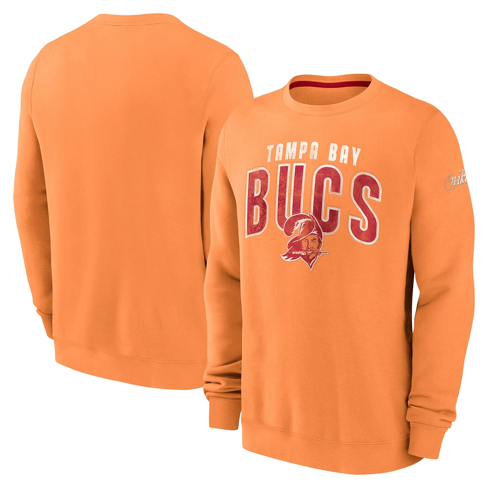 Men's Nike Orange Tampa Bay Buccaneers Rewind Club Pullover Sweatshirt