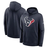 Men's Nike  Navy Houston Texans Rewind Club Pullover Hoodie