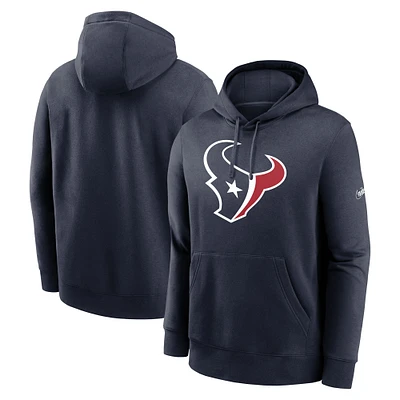 Men's Nike  Navy Houston Texans Rewind Club Pullover Hoodie