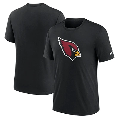 Men's Nike Black Arizona Cardinals Rewind Logo Tri-Blend T-Shirt