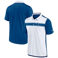 Men's Nike  White/Royal Indianapolis Colts Rewind Pique Polo