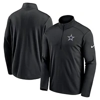 Men's Nike  Black Dallas Cowboys Pacer Half-Zip Top