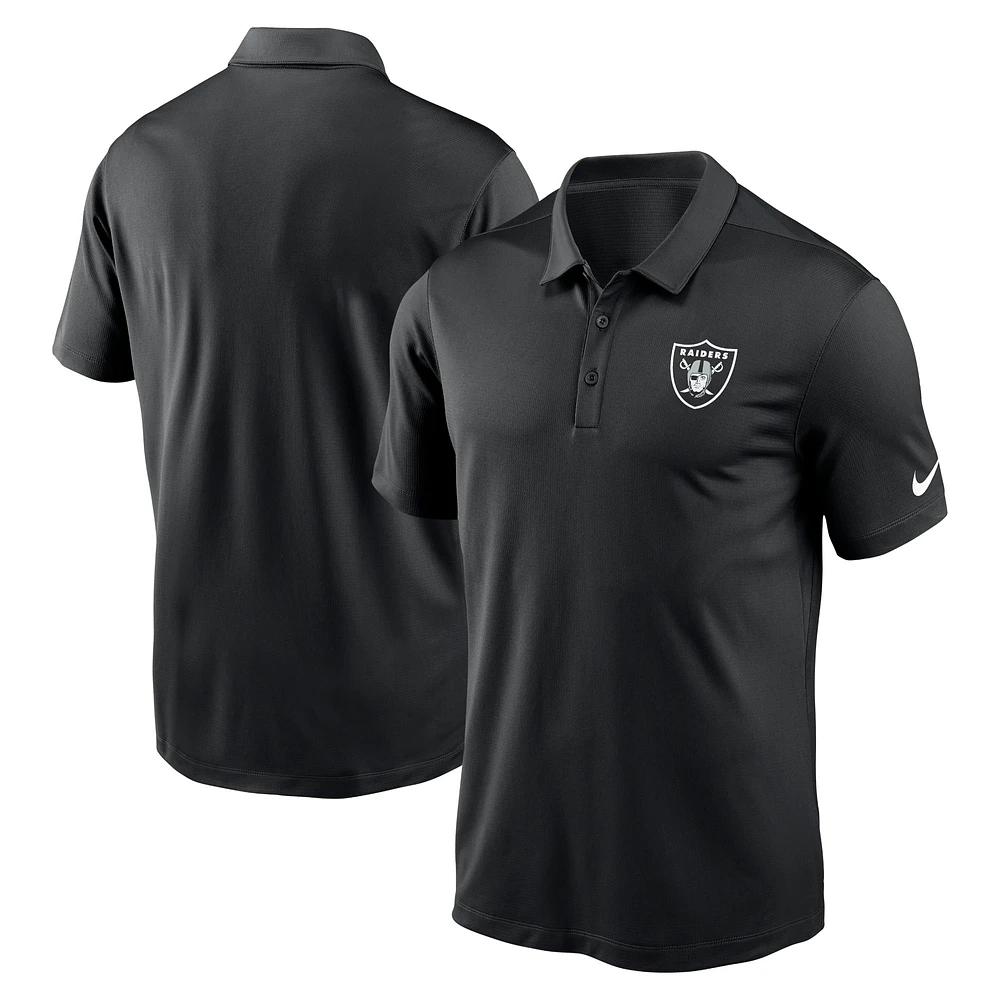 Men's Nike Black Las Vegas Raiders Franchise Logo Performance Polo