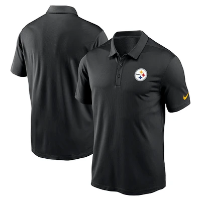 Men's Nike Black Pittsburgh Steelers Franchise Logo Performance Polo