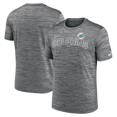 Men's Nike  Anthracite Miami Dolphins Velocity Arch Performance T-Shirt