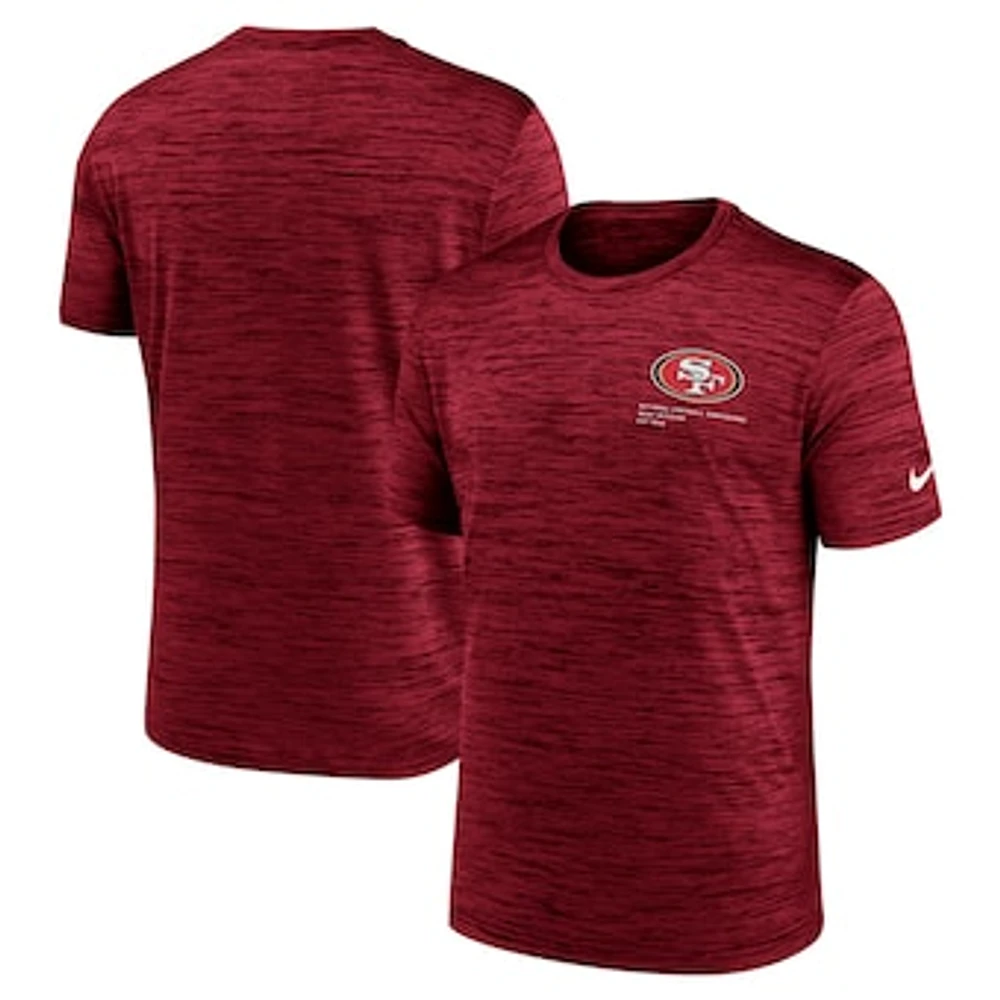 Men's Nike Scarlet San Francisco 49ers Velocity Performance T-Shirt