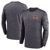 Men's Nike  Black Cincinnati Bengals Velocity Long Sleeve T-Shirt