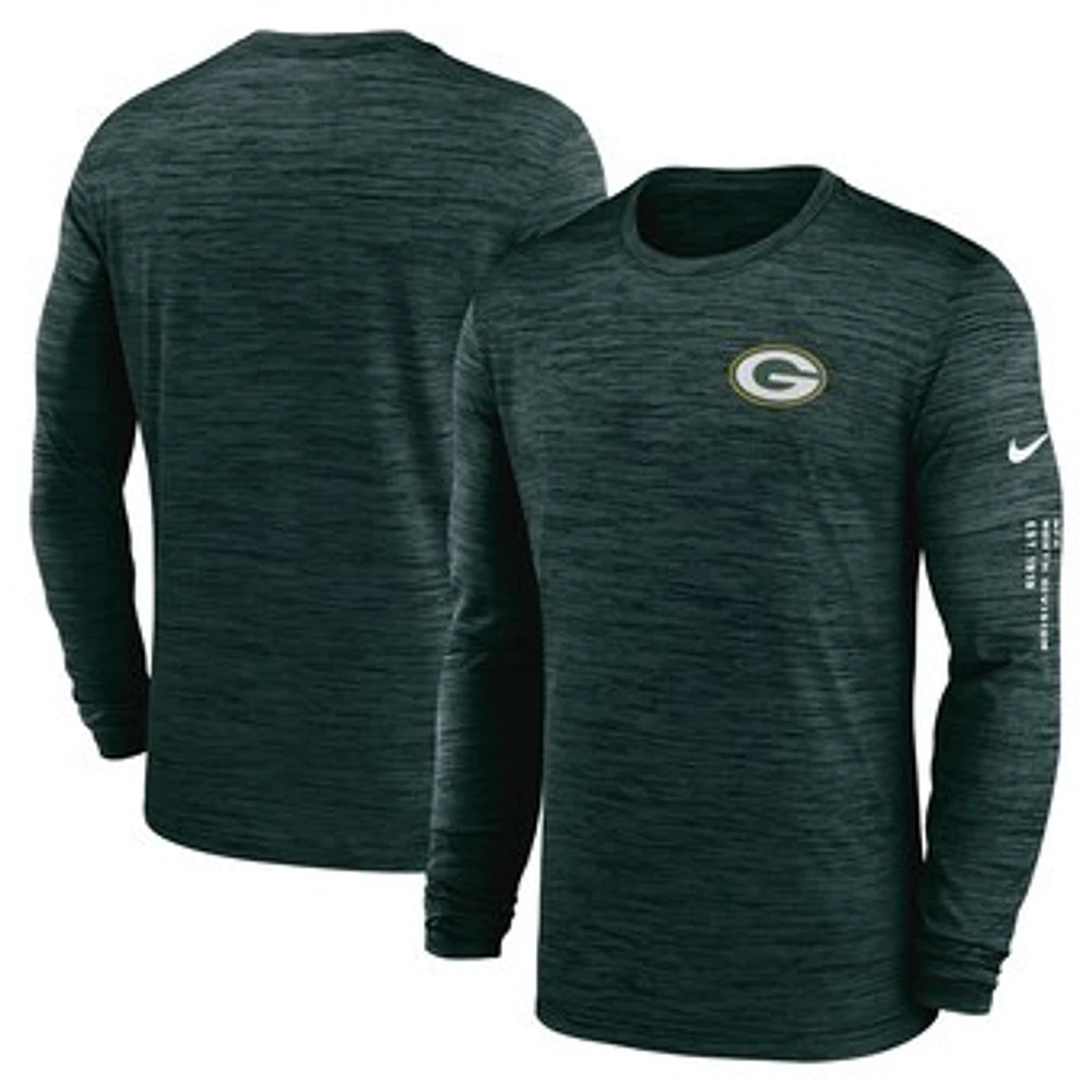 Men's Nike  Green Green Bay Packers Velocity Long Sleeve T-Shirt