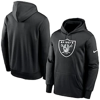 Men's Nike Black Las Vegas Raiders Big & Tall Fan Gear Prime Logo Fleece Performance Pullover Hoodie