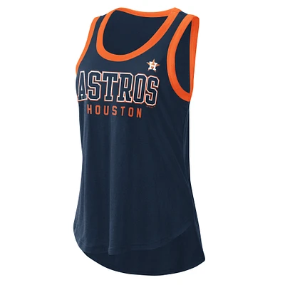 Women's G-III 4Her by Carl Banks  Navy Houston Astros Clubhouse Tank Top