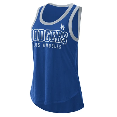 Women's G-III 4Her by Carl Banks  Royal Los Angeles Dodgers Clubhouse Tank Top