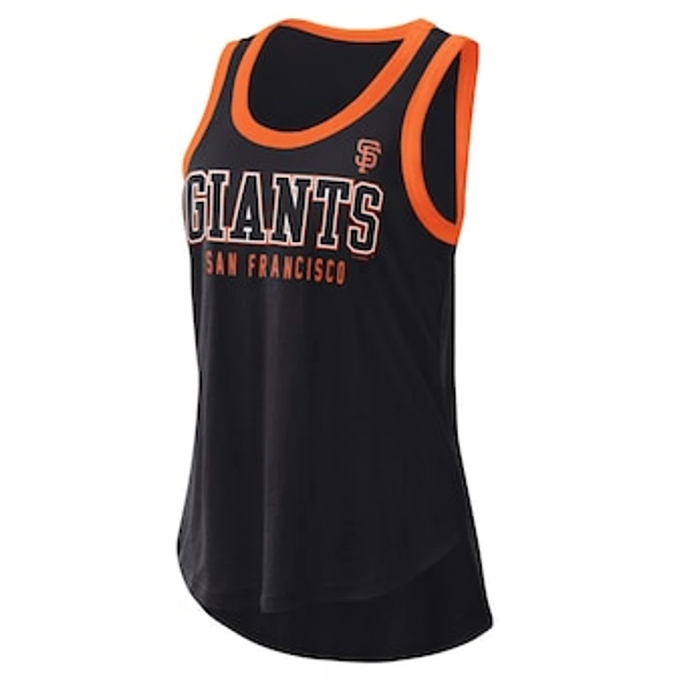 Women's G-III 4Her by Carl Banks  Black San Francisco Giants Clubhouse Tank Top