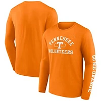 Men's Fanatics Tennessee Orange Tennessee Volunteers Modern Arch 2-Hit Long Sleeve T-Shirt